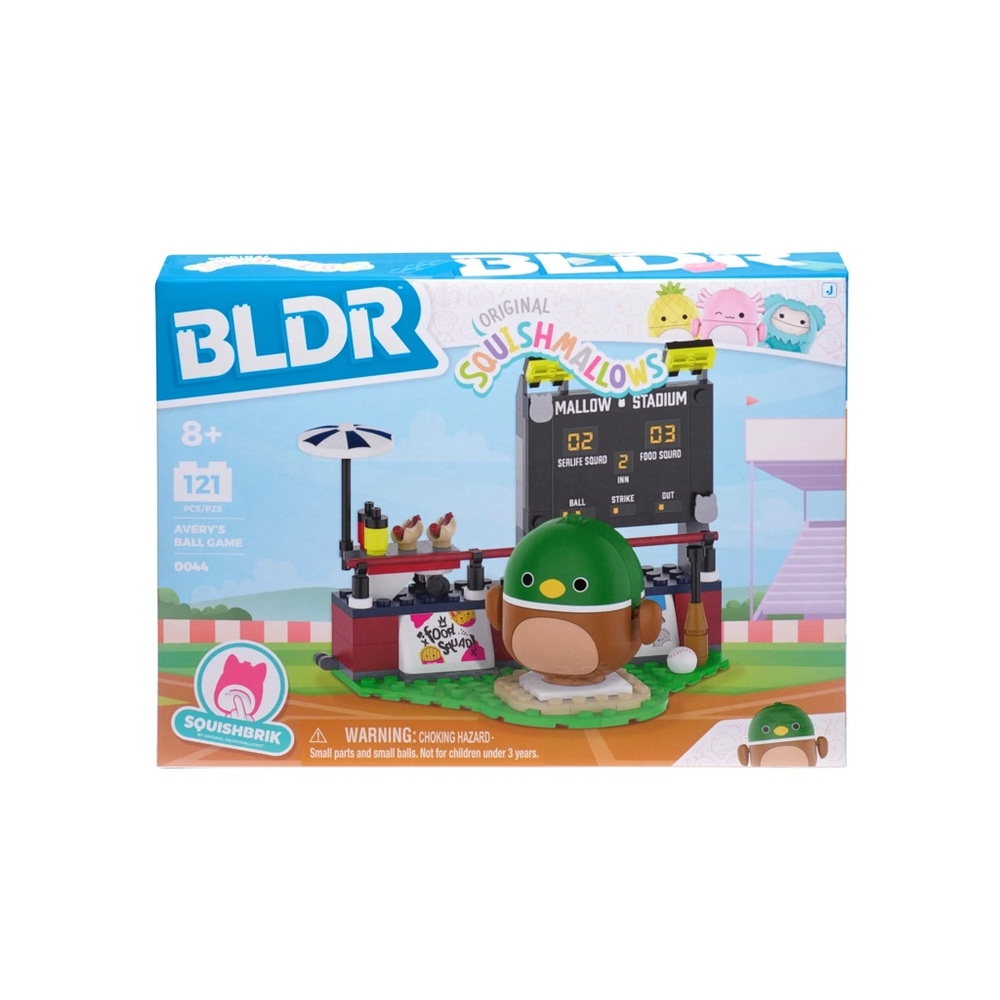 BLDR Squishmallows Avery’s Ball Game Building Set